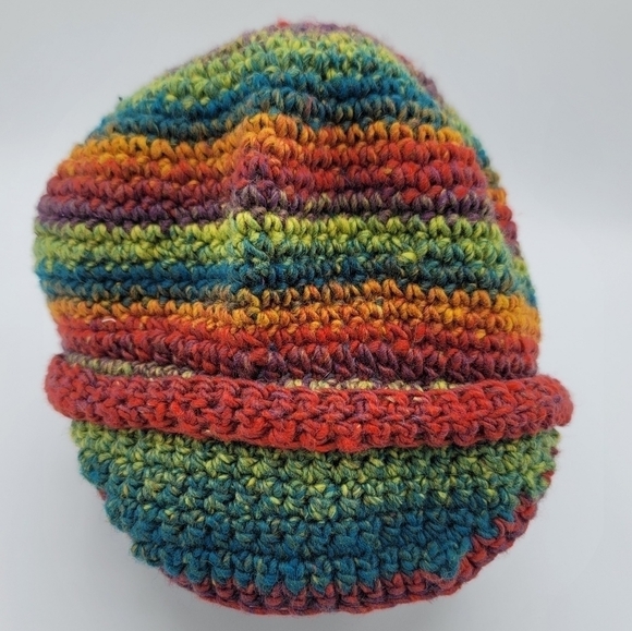 Hat Knitted Multicolor #1022 - Picture 3 of 10